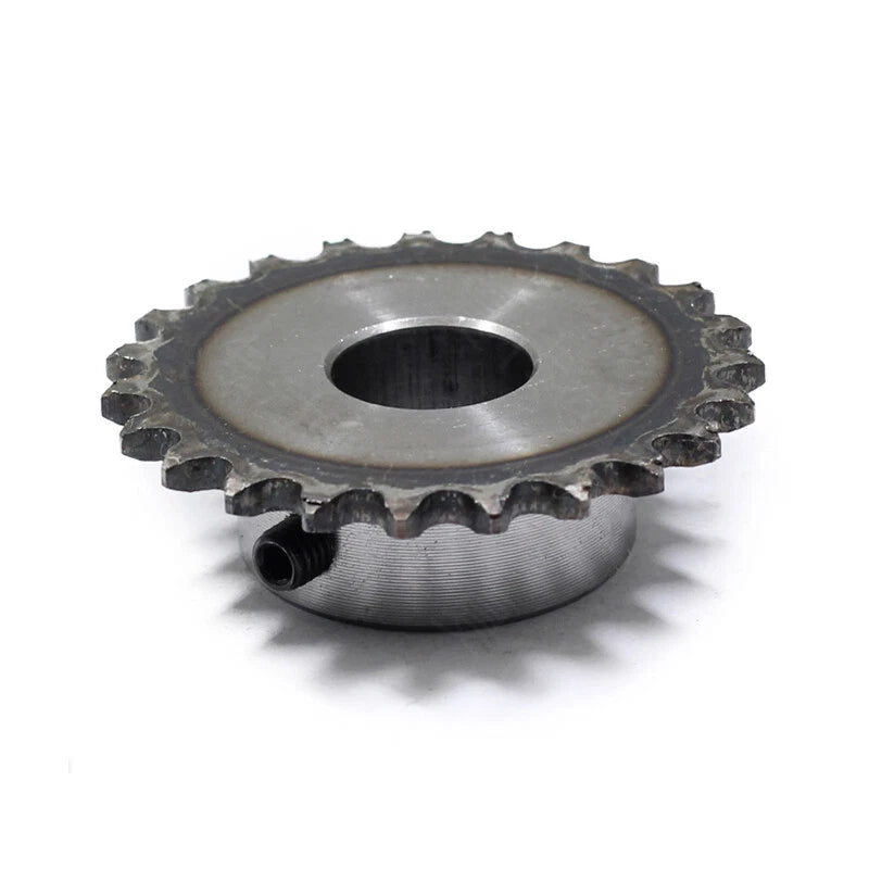 Roller Chain Drive Sprocket 1/4" 04C 10T-30T Pitch 6.35mm M5 Thread 45# Steel