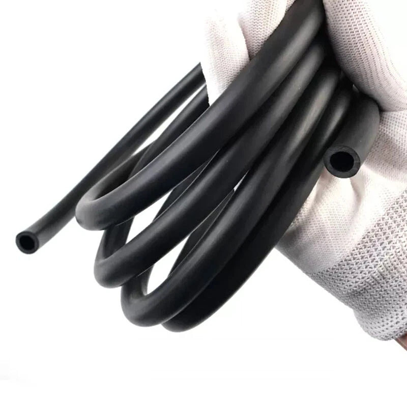 Fluorine Rubber Fuel Hose Tubing — Petrol Diesel Oil Resistant Pipe, ID 2–12mm, 1M/5M/10M