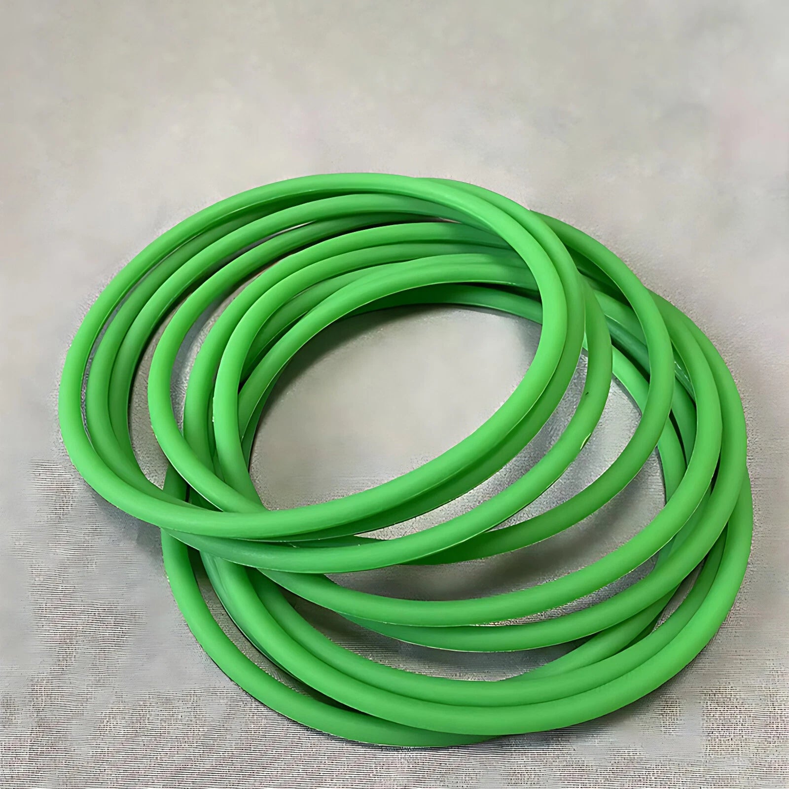 PU Round Belt Green Polyurethane Drive Belting Close Loop — 2mm to 10mm Diameter