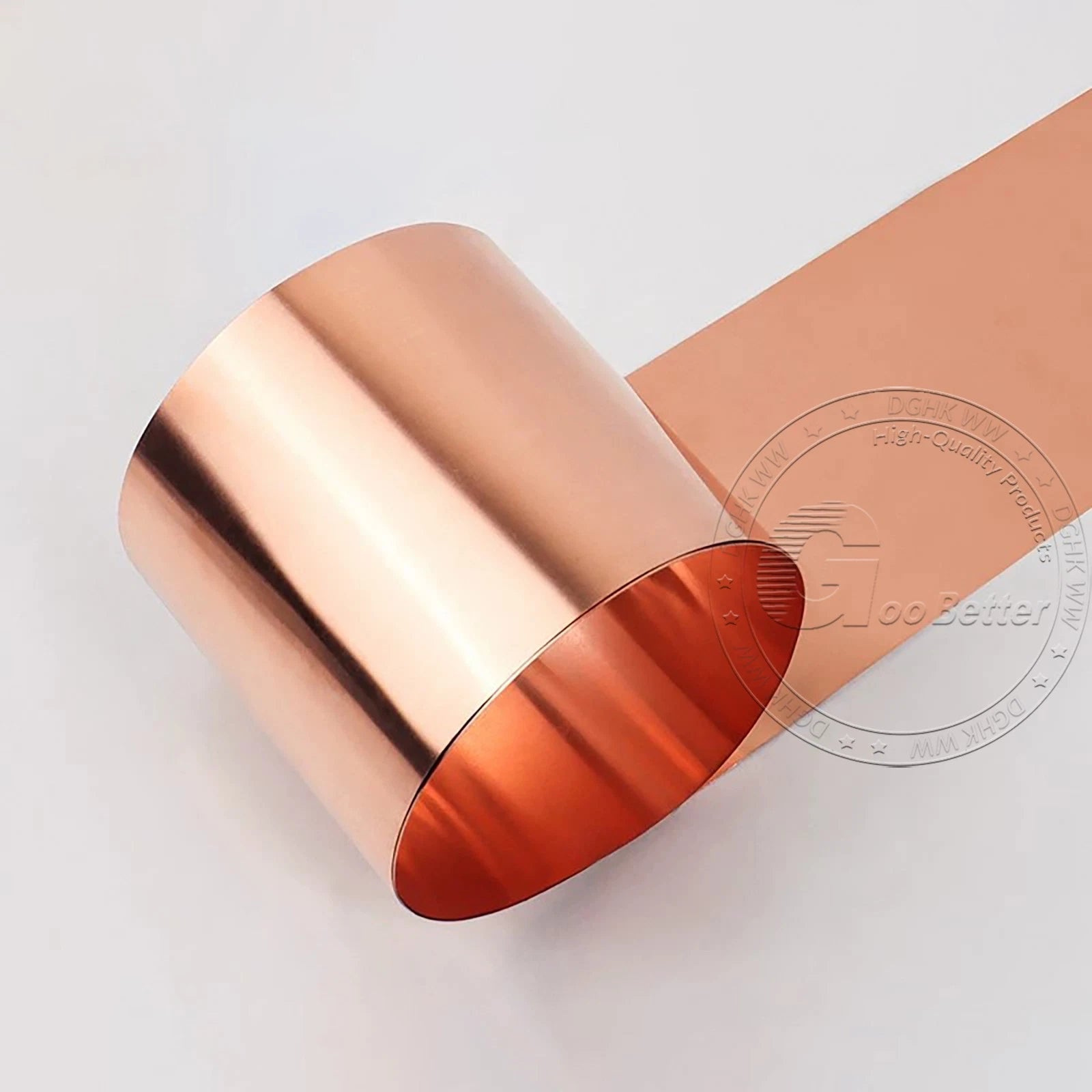 Copper Sheet Strip 0.01mm-0.15mm Widths Flexible Pure Copper C101 8-100mm Width
