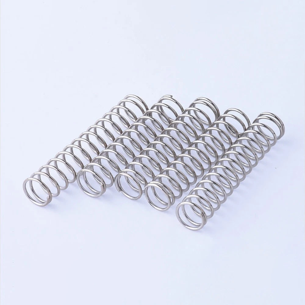 10pcs Compression Spring Wire Diameter 0.7-0.8mm & Length 5-50mm Pressure Small