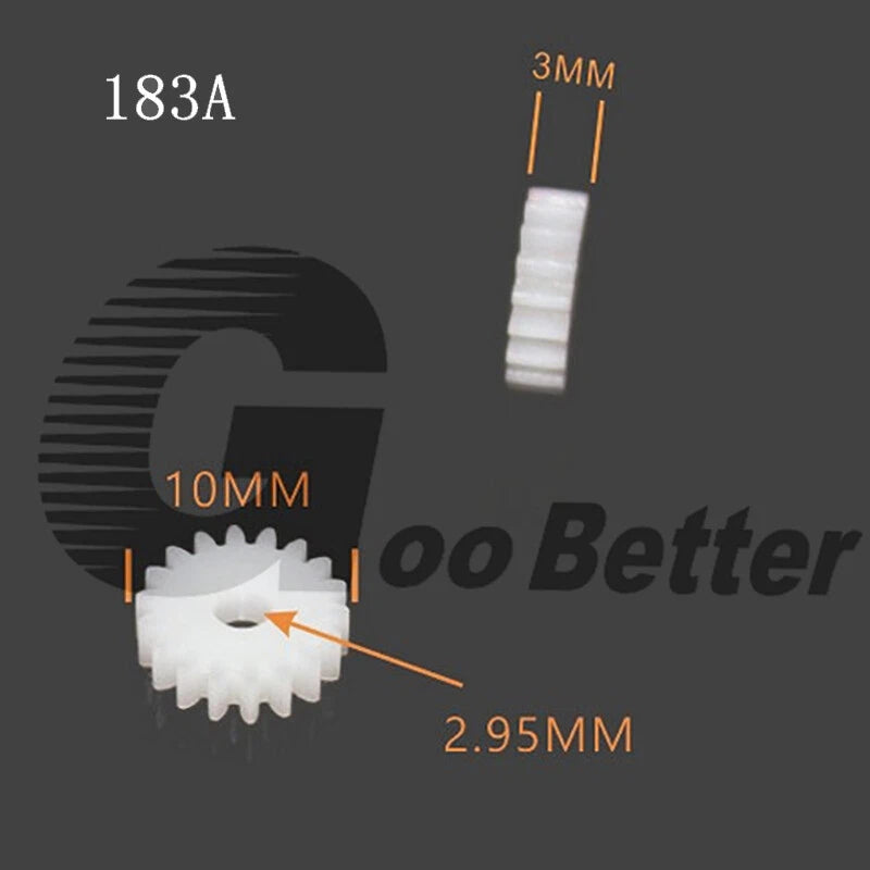 Plastic Spindle Gear Module 0.5 Mod Spur Gears for Toy Parts Car Motor Robot DIY
