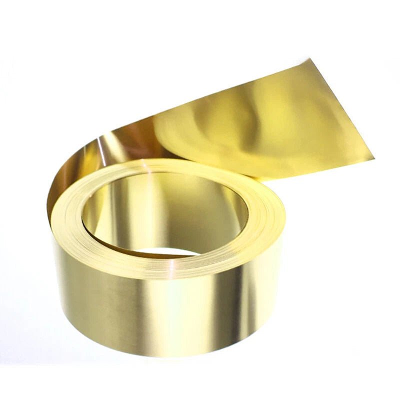 Brass Metal Thin Sheet Foil Belt 0.1~1mm Thickness Crafts Metalworking Supplies - HomeDIYer