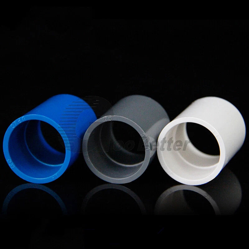 16mm-160mm PVC Straight Connector Sleeve Pipe Fittings for Fishbowl Tank Metric