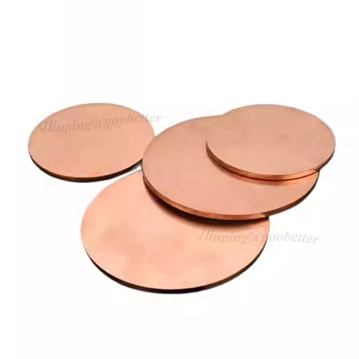 T2 Copper Discs Solid Round Sheets Plate Dia 10 15 20 25 30 35 40 45 50 55~100mm