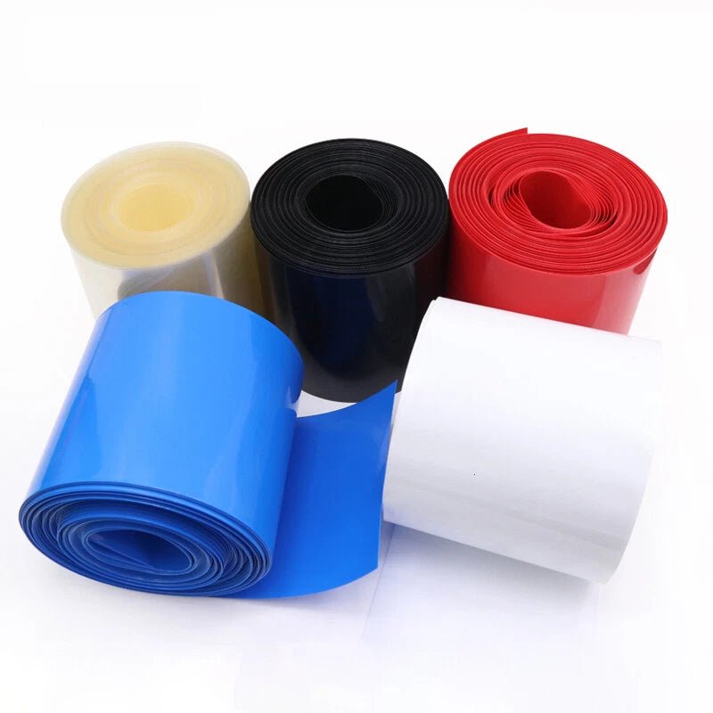 PVC Heat Shrink Tubing – Flattened Width 103mm to 625mm, Multiple Colors - HomeDIYer