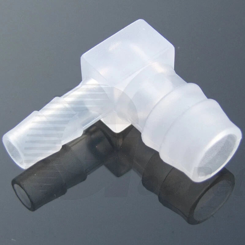 90 Degree Elbow Hose Joiner Reducer Plastic Barbed Connector Pipe Air Fuel Water
