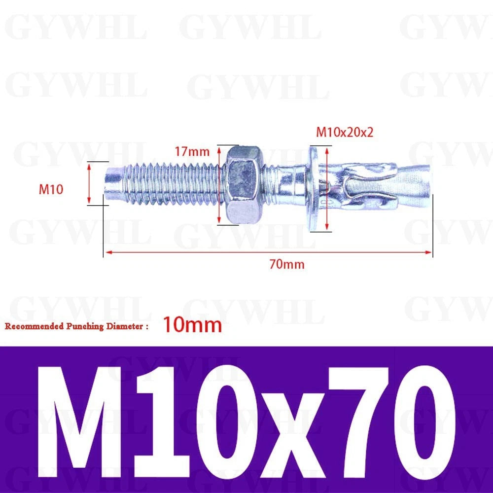 Hex Head Expansion Anchor Bolts — M6 to M20, Stainless Steel A2 & Zinc Plated, Extra Long
