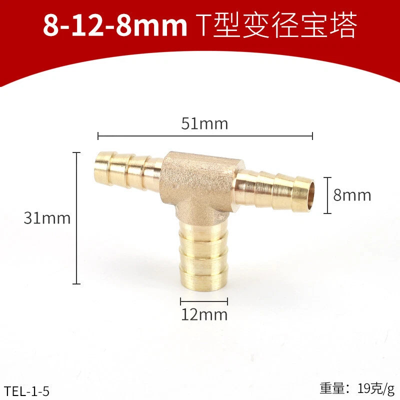Brass Reducing Hose Fittings – Straight, L, T & Y Connectors for Gas & Air Tube