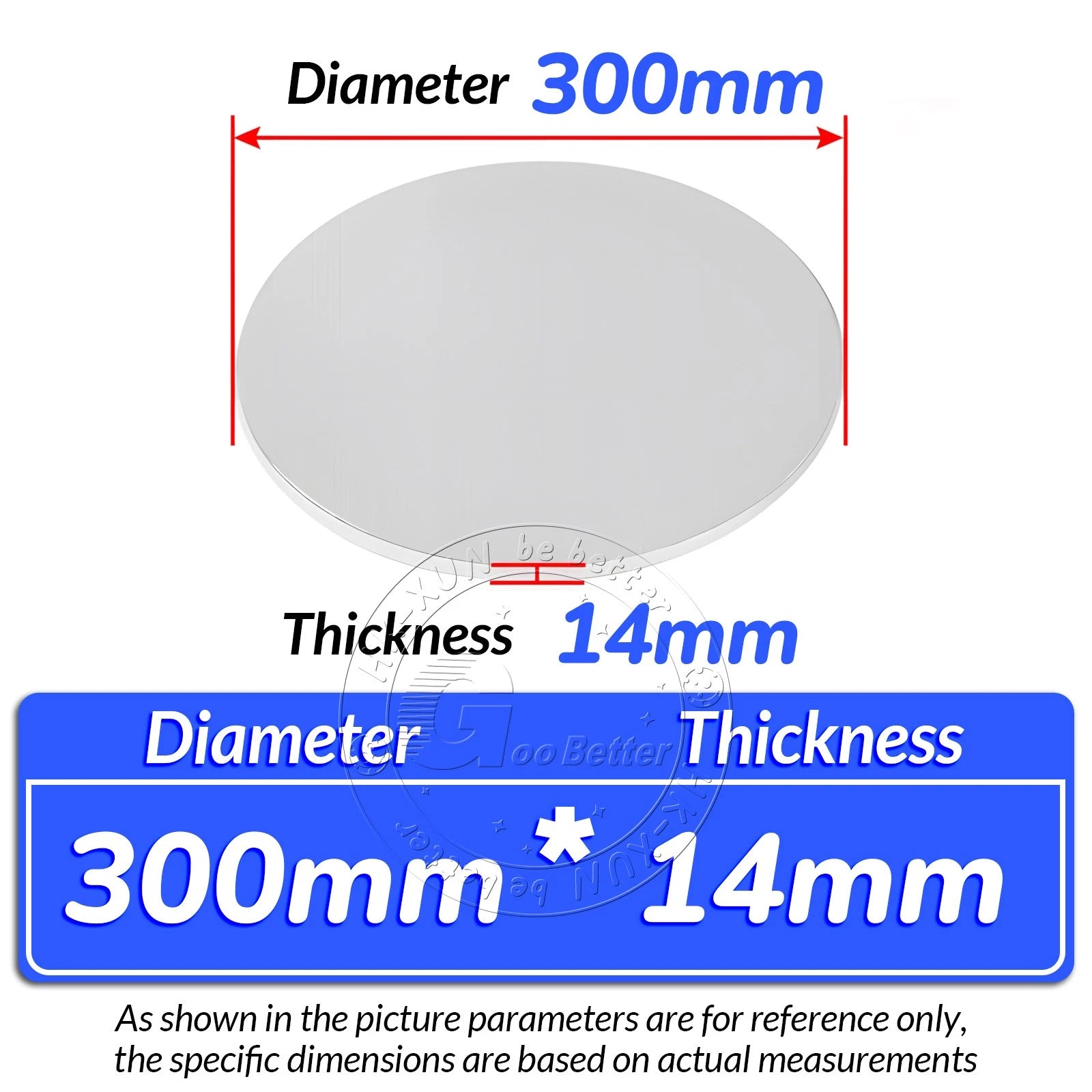 Round 6061 Aluminum Sheet Disc Plate 1mm-20mm Thick DIY Model Craft Art Handmade