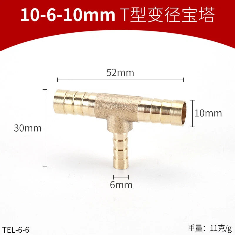 Brass Reducing Hose Fittings – Straight, L, T & Y Connectors for Gas & Air Tube