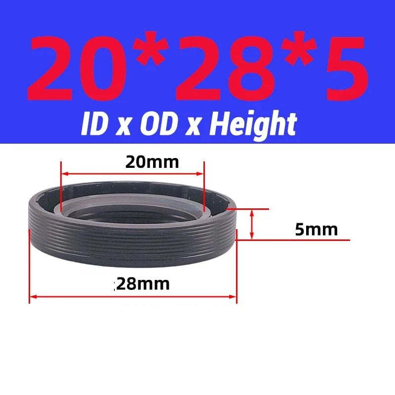 Oil Seal Metric Size Rotary Shaft Seal ID 8-38 mm TC FB Skeleton Oil Seal Rings