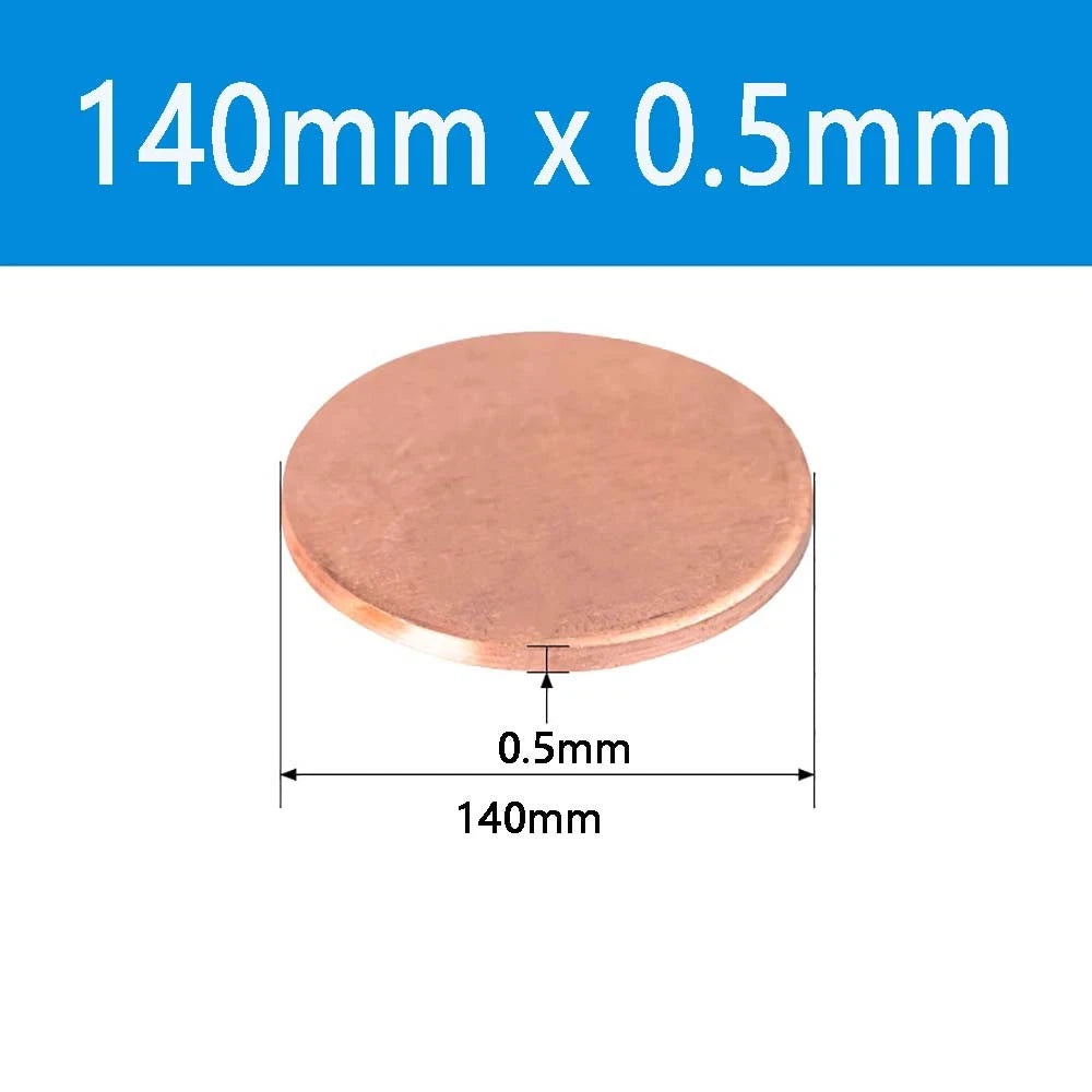 T2 Solid Pure Round Copper Sheet Flat Round Copper Disc Blank Round Metal Sheet