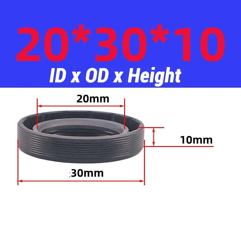 Oil Seal Metric Size Rotary Shaft Seal ID 8-38 mm TC FB Skeleton Oil Seal Rings