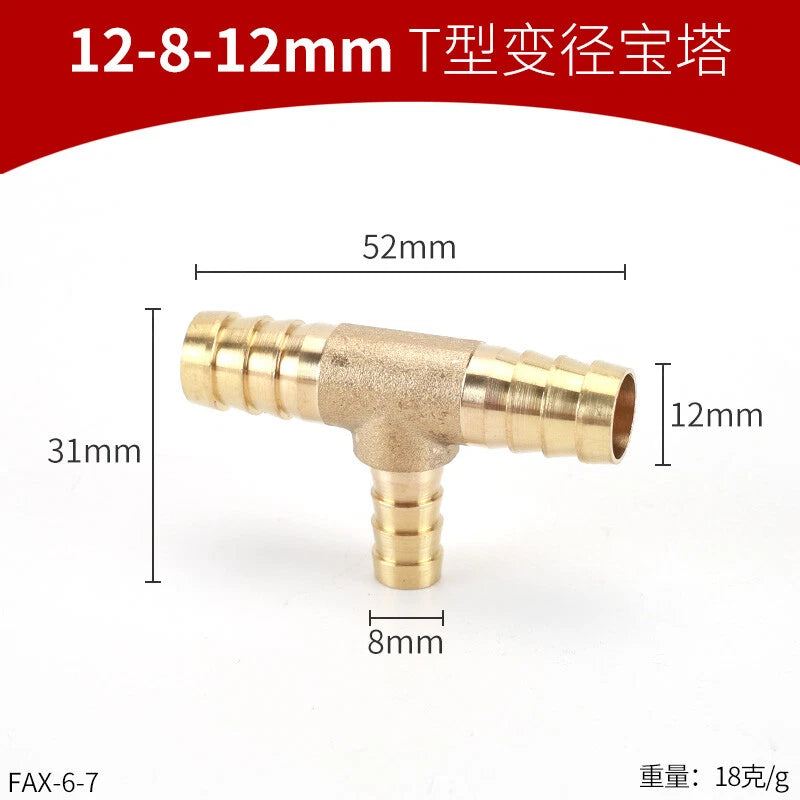 Brass Reducing Hose Fittings – Straight, L, T & Y Connectors for Gas & Air Tube