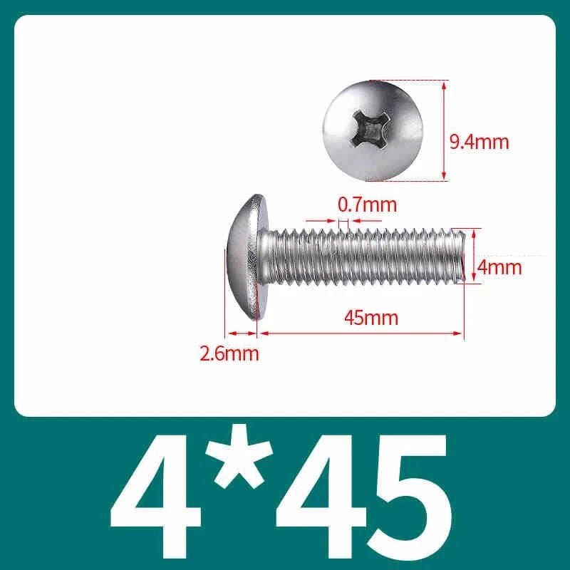M2–M8 Stainless Steel Phillips Truss Head Machine Screws | 201 / 304 / 316 - HomeDIYer