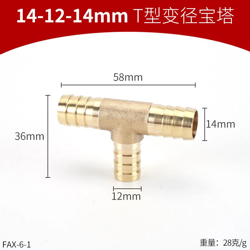 Brass Reducing Hose Fittings – Straight, L, T & Y Connectors for Gas & Air Tube