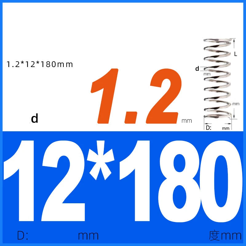 Compression Spring 1.2mm Wire Dia 8mm - 13mm OD Small Pressure Springs