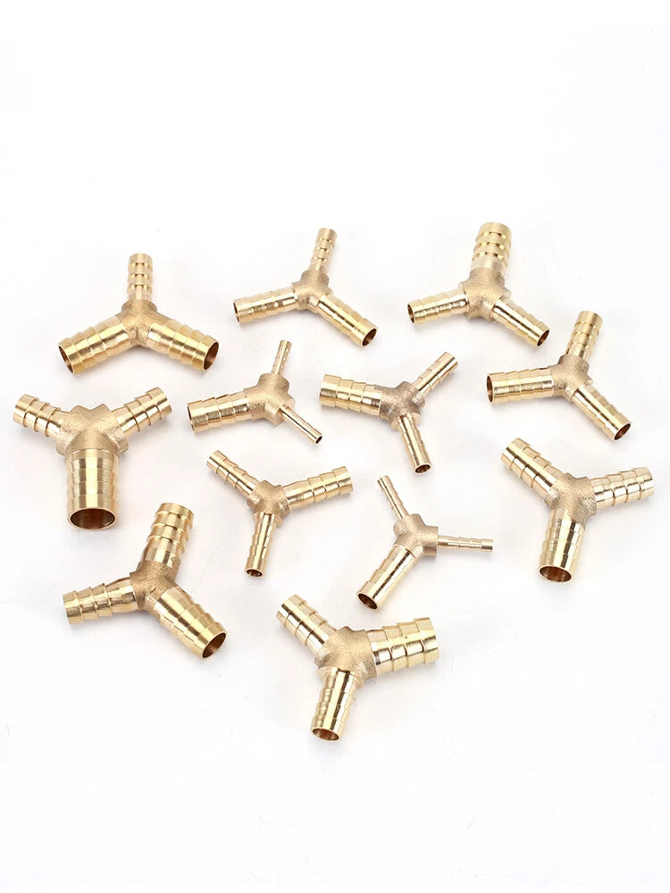 Brass Reducing Hose Fittings – Straight, L, T & Y Connectors for Gas & Air Tube