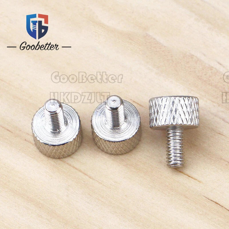 Knurled Thumb Screws M3 M4 | Carbon Steel & Stainless Steel | Hand-Tighten Grip Knob Bolts
