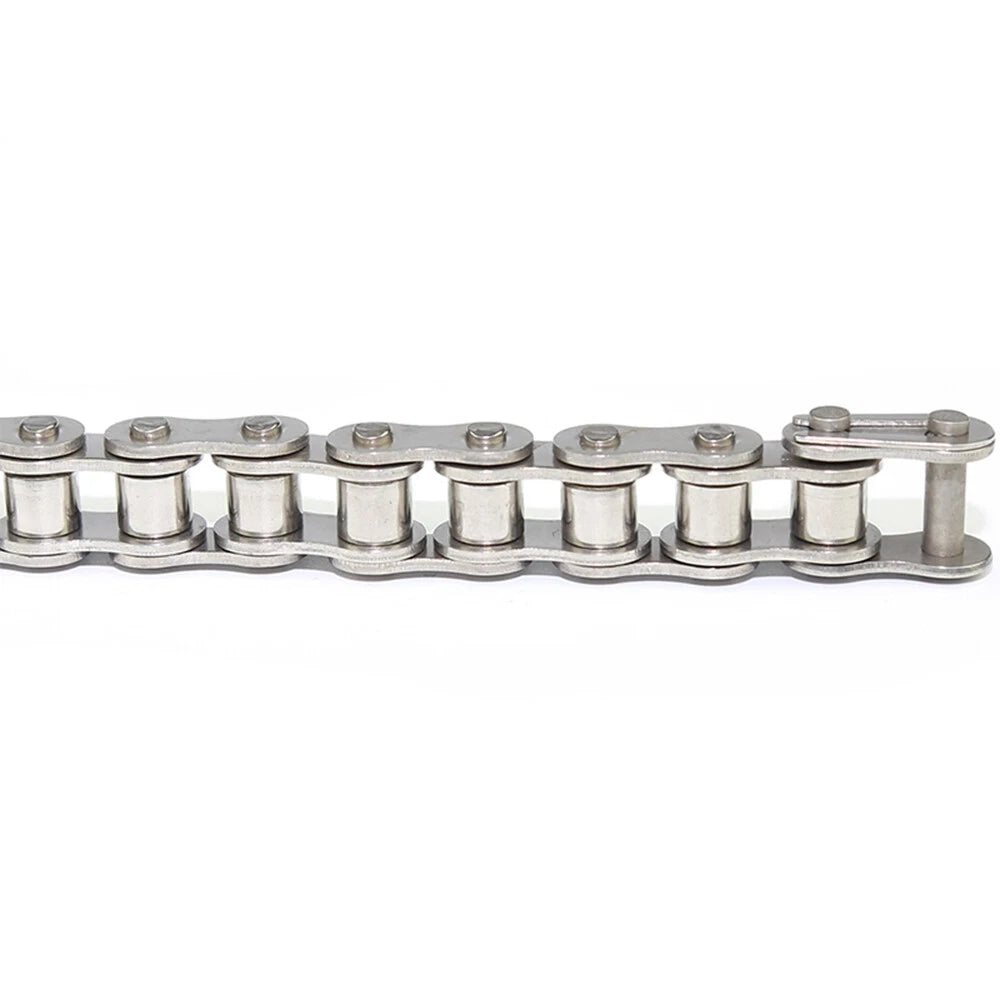#25/35/40/50/60/80 Simplex Roller Chains 1/4" to 1" Pitch 304 A2 Stainless Steel