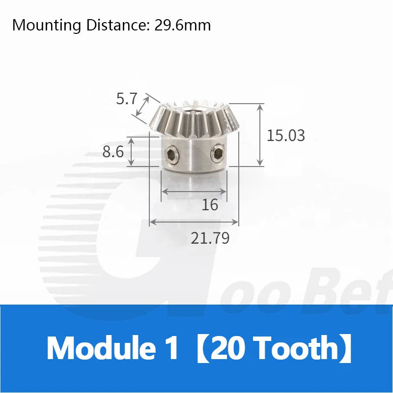 Bevel Gear Stainless Steel Module 1 1.5 Miter Gear 1:2 Pairing 18 20 36 40 Tooth