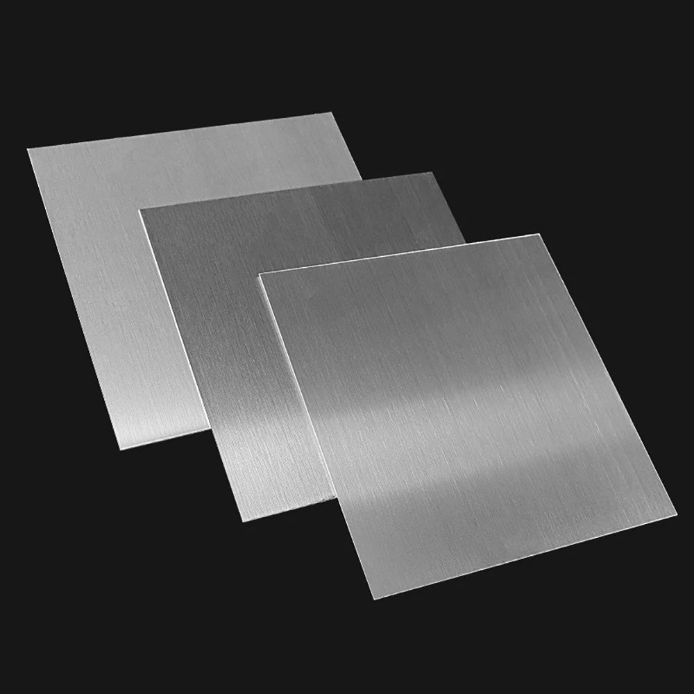 Stainless Steel Sheet, 0.6mmx43mmx63mm, 2mmx43mmx63mm, 3mmx43mmx63mm, 2 pcs each