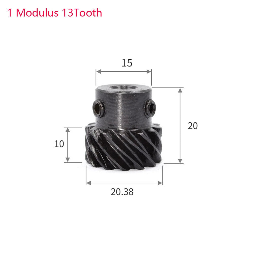 1 Modulus Helical Gear With Step 45°Left Spiral Motor Transmission Gear 45#Steel