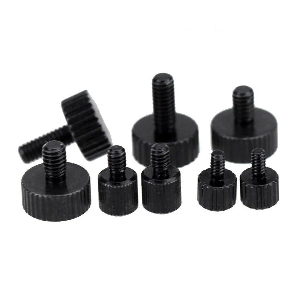 Knurled Thumb Screws M1.6–M5 Steel Hand-Tighten Knob Bolts