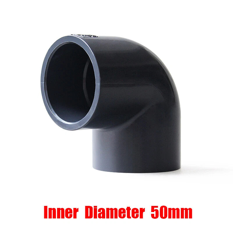 PVC Elbow Pressure Pipe Fittings 20mm-110mm Aquarium Fish Tank Pond Solvent Weld