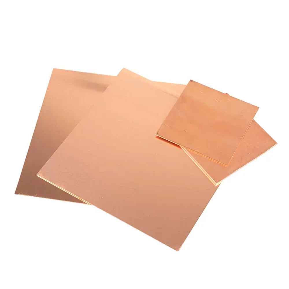 T2 Pure Copper Plate Sheet Copper Block Laser Cut 0.8mm to 5.0mm Thick Many Size