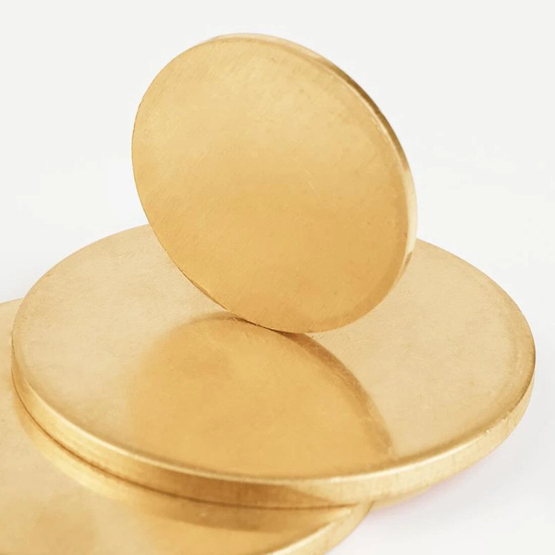H62 Solids Brass Discs Blanks Metal Round Sheets OD 10-300mm Thick 0.3/0.5mm~4mm