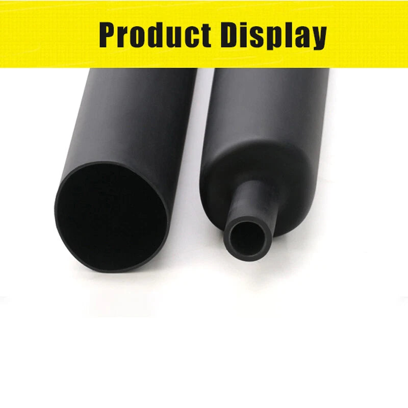 Black 3:1 Heat Shrink Tubing Adhesive Lined – Φ50mm Dual Wall Cable Sleeving