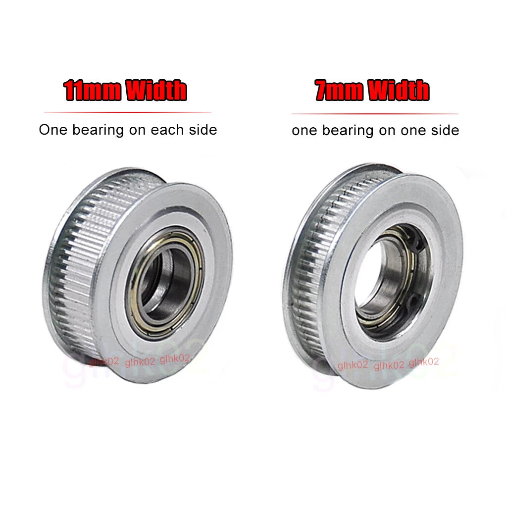 GT2 6 10mm Timing Belt Idler Pulleys 16-60 Teeth 3-15mm Bore For 3D Printer CNC