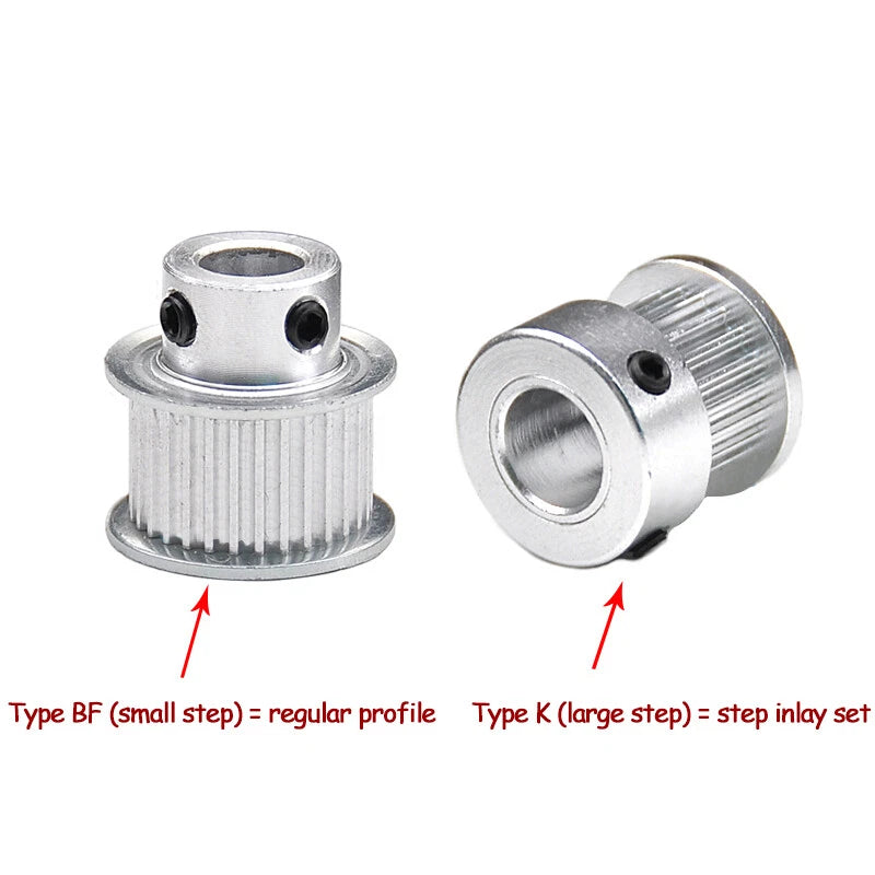 25T Timing Belt Smooth Tooth Drive Pulley GT2 Closed Timing-Synchronous Belt