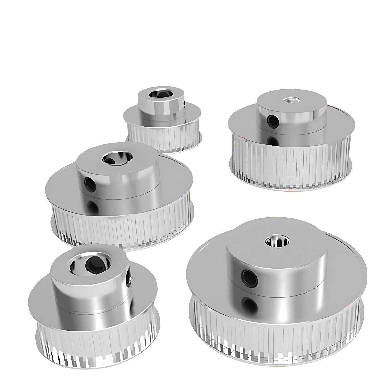 GT2 2GT 60T-78T Timing Belt Pulleys 5mm-25mm Bore with Steps for CNC 3D Printer