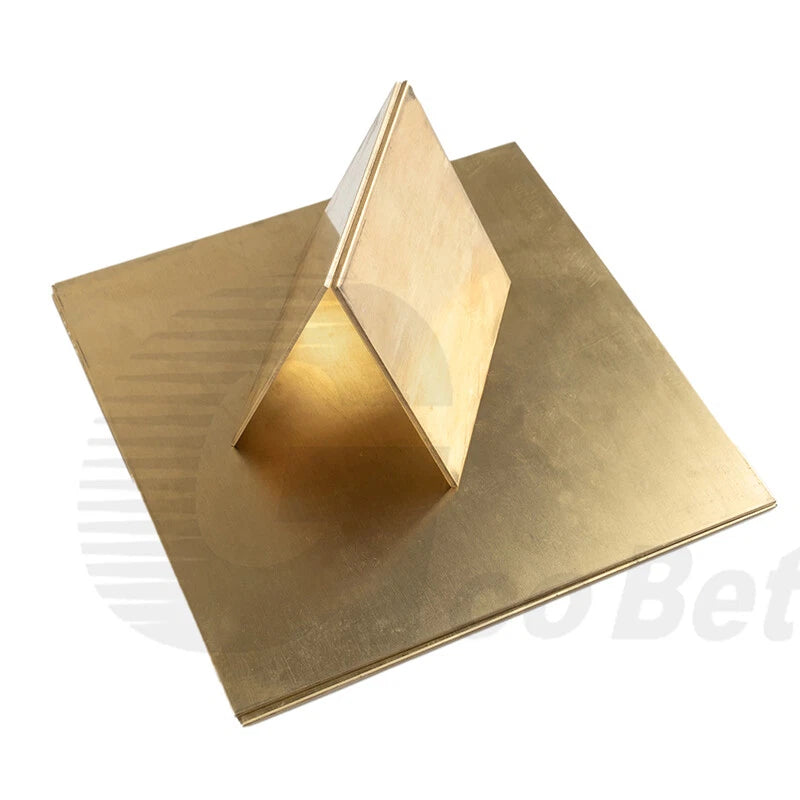 1.5mm Thickness Solid Flat Brass Plate Sheet Panel Cutting Size 350mm x 350mm