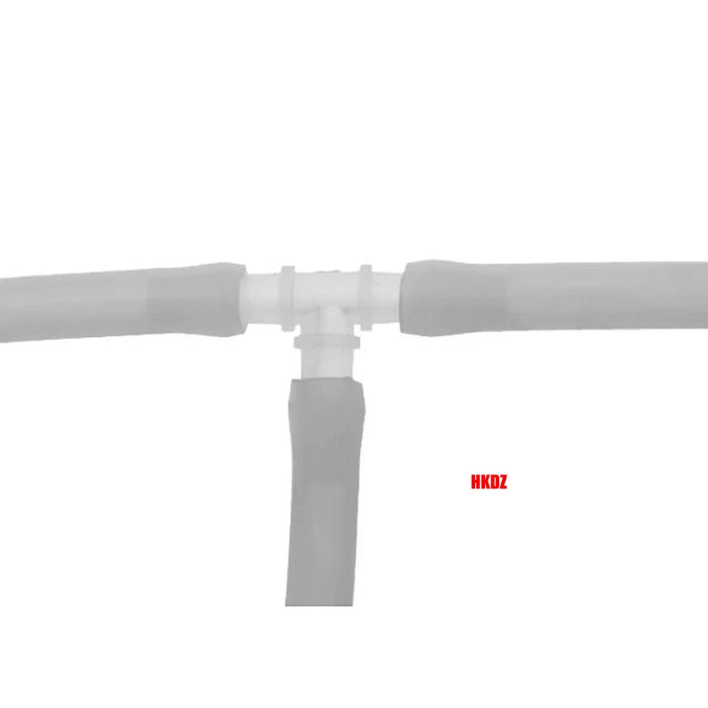 Plastic Tee Hose Joiner Barb T-Piece 3 Way Connector Pipe Fitting Air Fuel Water
