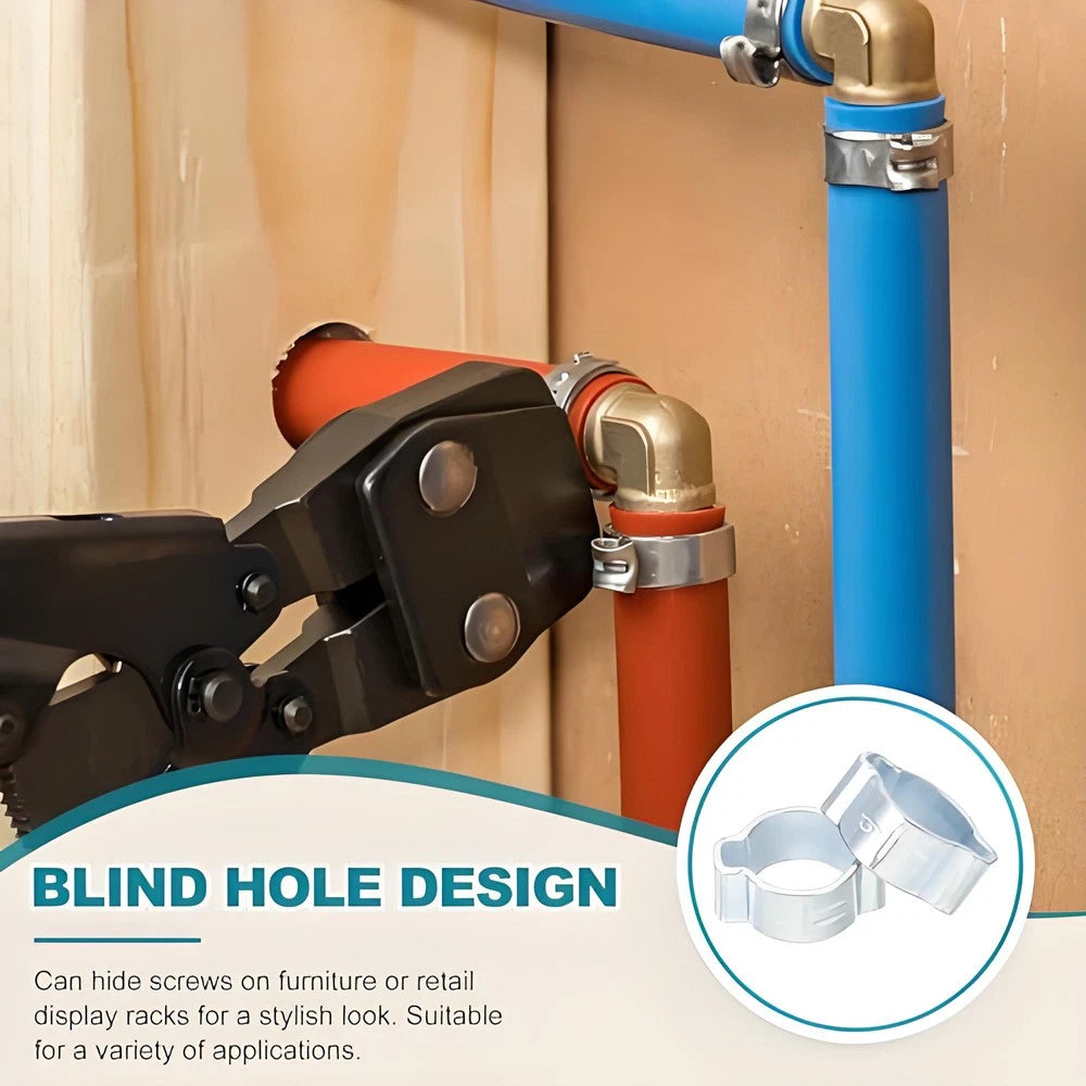 Stainless Steel Double Ear O-Clips — Hose Clamps for Fuel, Air & Water Lines