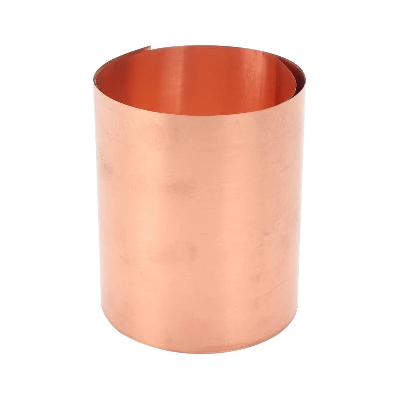 99.9% Pure Copper Metal Sheet Roll Foil Plate Thick 0.0.5mm-1mm Width 15mm-300mm