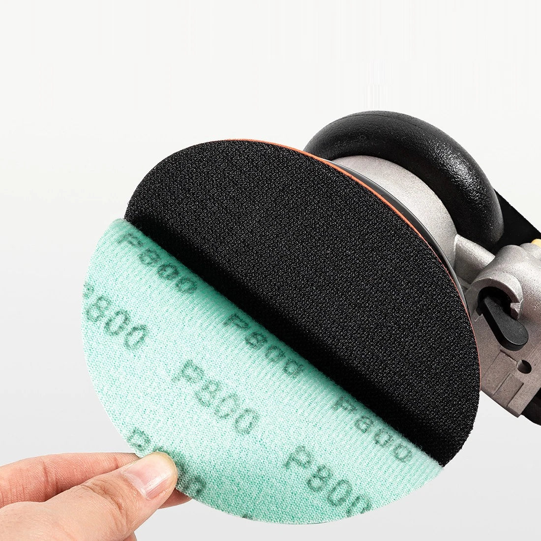 2~6 Inch Green Film Hook&Loop Sanding Flocking Discs Polis Sandpaper 5/6/8 Hole