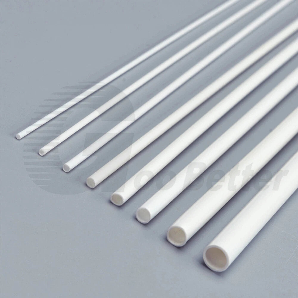 ABS Plastic Round Tube 250mm — Hollow Pipe for Model Making & DIY Craft (2mm–8mm OD)