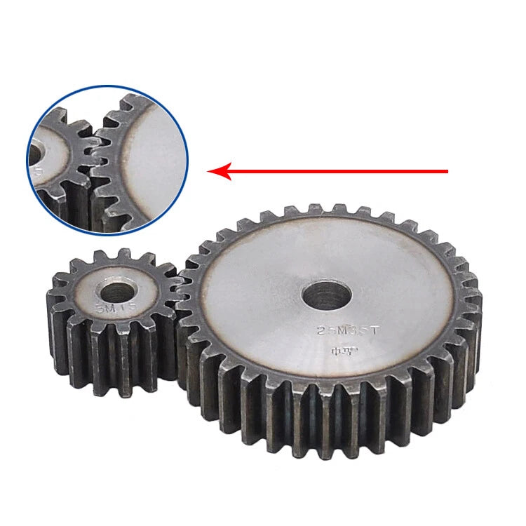 Module 2.5M, 3M, 4M 5M Spur Gear Wheels Spur Wheel With 10 To120 Teeth Flat Gear