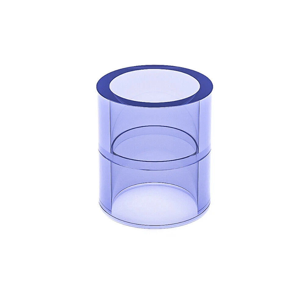 Clear PVC Straight Pipe Coupling — Socket Fitting 20mm to 110mm