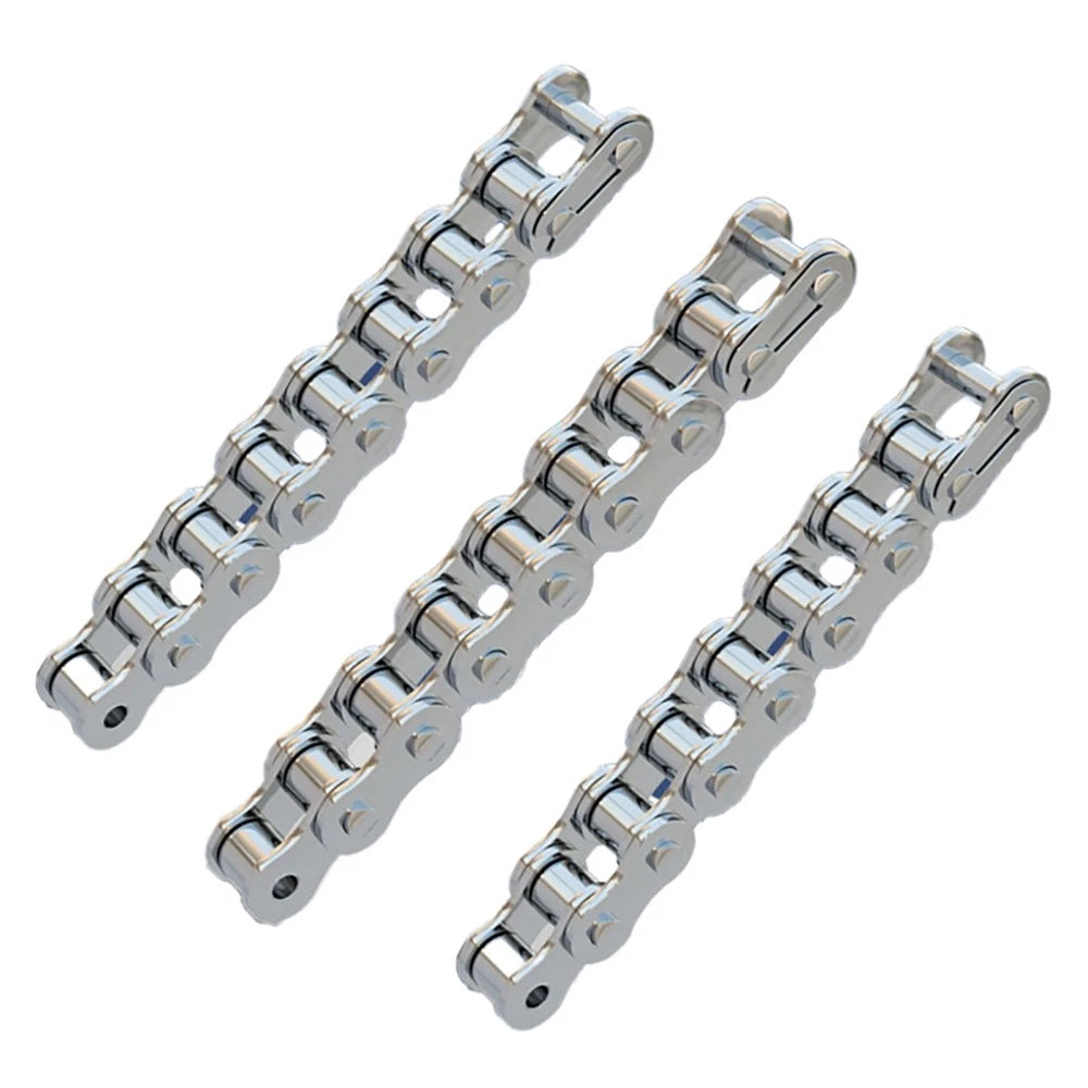 Roller Chain Simplex Duplex Chain 304 Stainless Steel 06C 08A 10A 12B 16 20B 24A