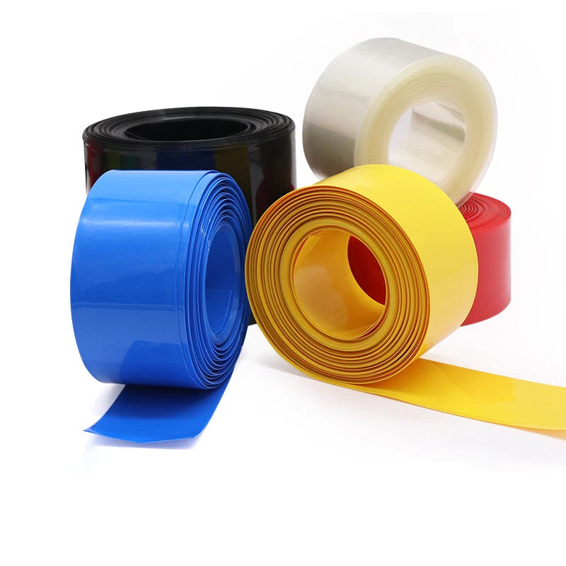 PVC Heat Shrink Tubing for RC Battery & 18650 Cells — 7mm to 120mm, Multicolor