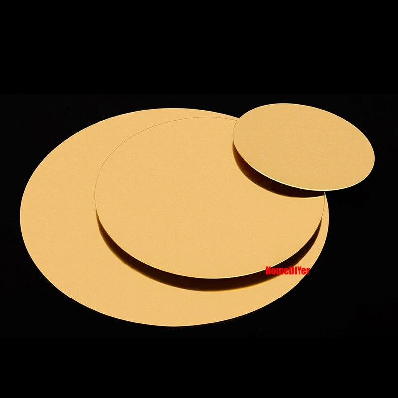 H62 Solid Brass Discs Blanks Plate Metal Round Sheets Thick 1.5-6mm Dia 10-300mm