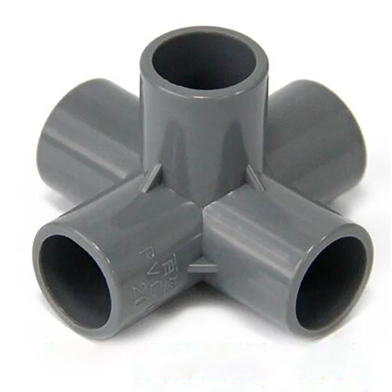 PVC Pipe Fittings Various Type Straight, Tee, Elbow Water Supply White Blue Grey
