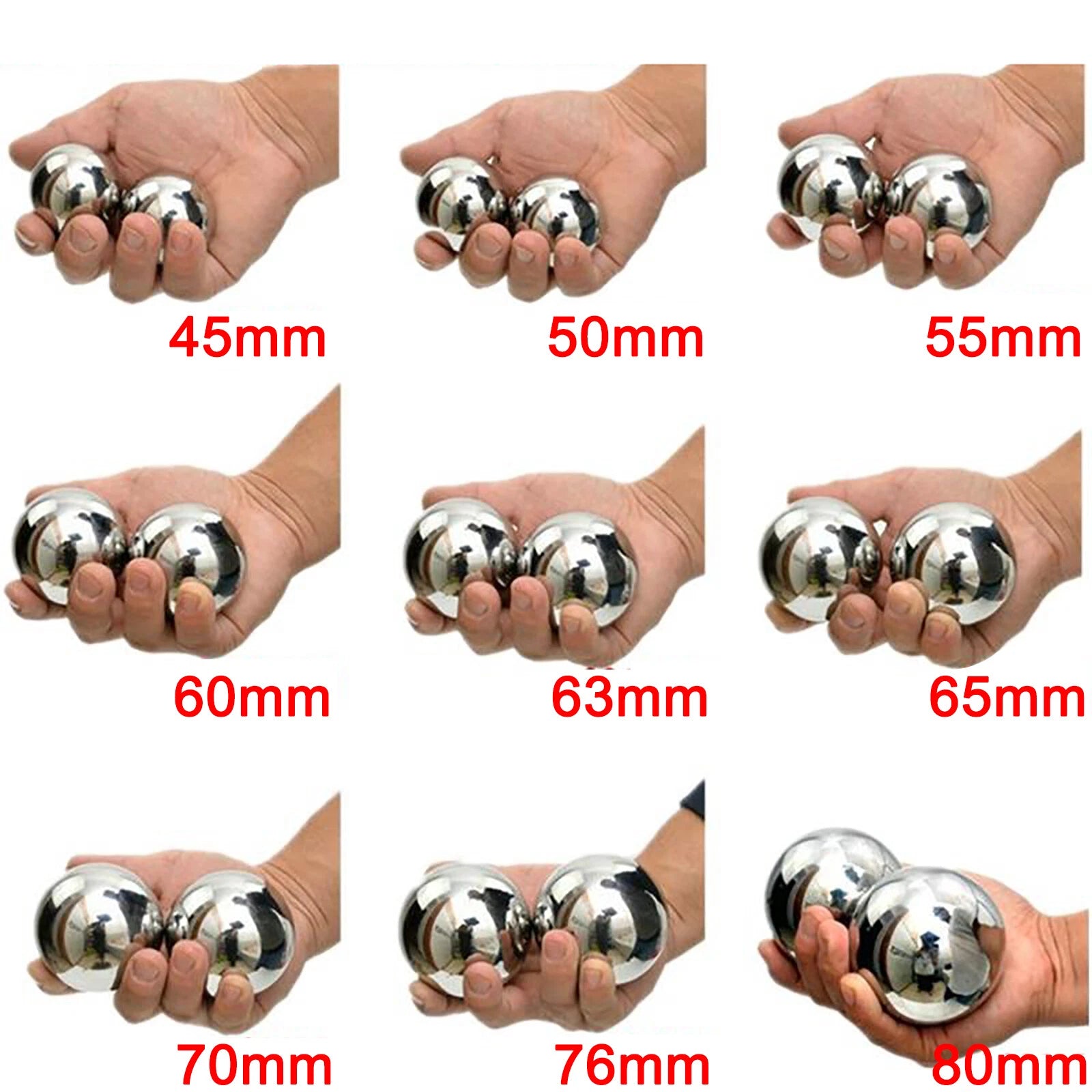 Loose Stainless Steel Ball Bearings High Precision Solid Smooth Ball 0.8 - 100mm