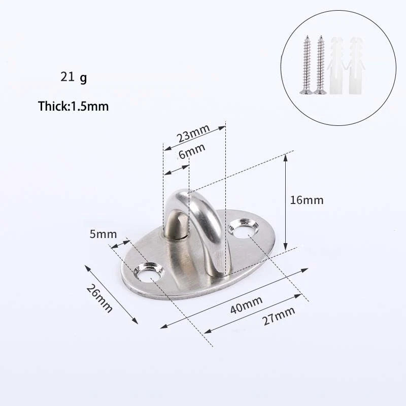 Heavy Duty Ceiling Hooks Stainless Steel Wall Mount Top Hook Hanging Hardware